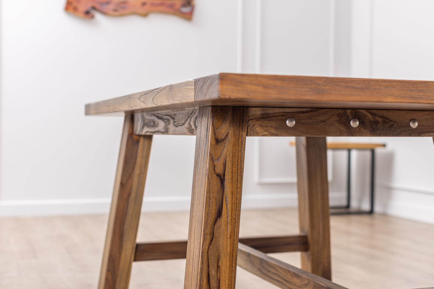 84x40" Decorah Oak Dining Table, Brushed-Texture Autumn Finish