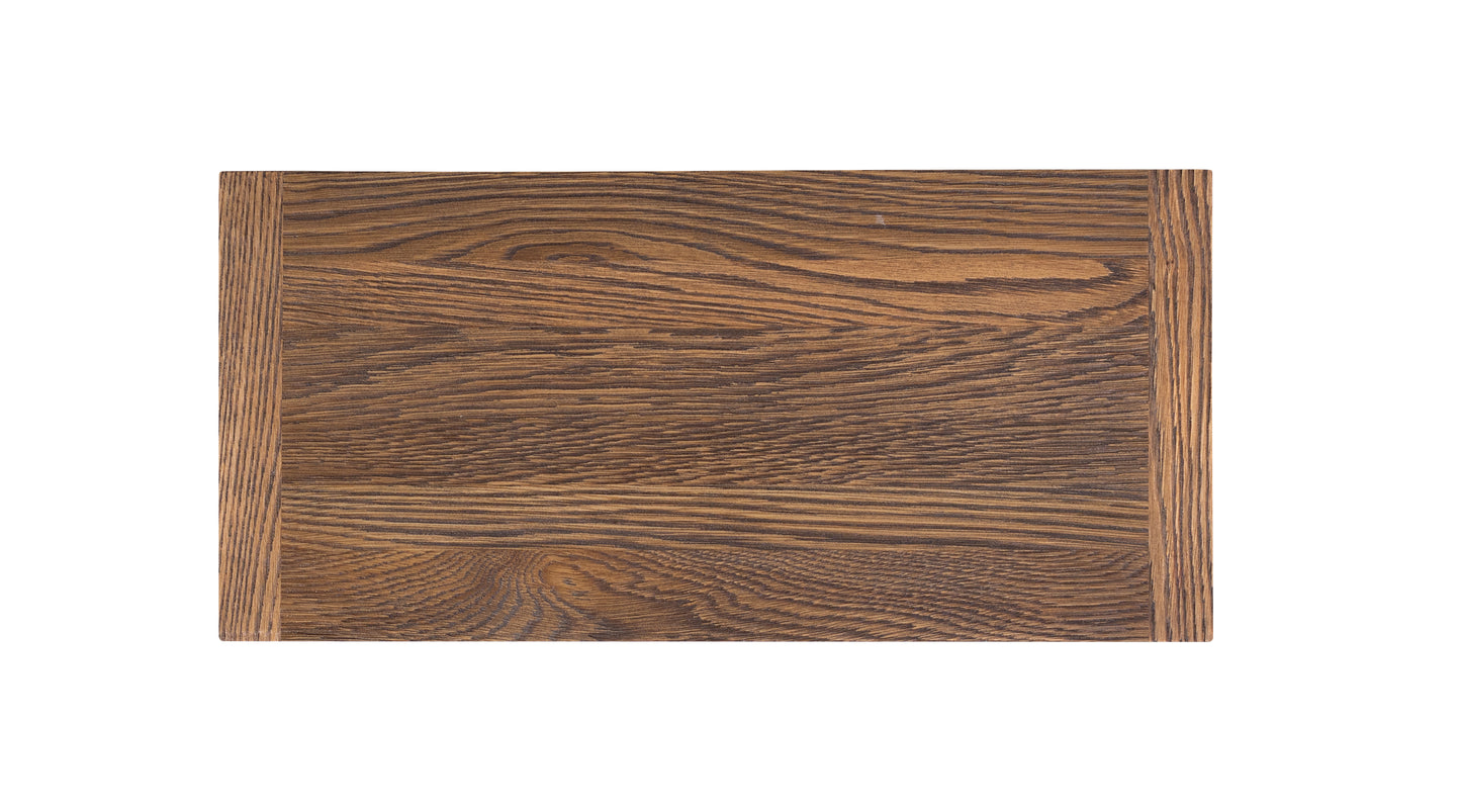 96x40" Oak Stowe Dining Table, Brushed-Textured Autumn Finish