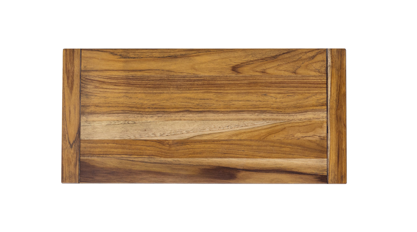 Teak Dining Table 84x40" Smooth Autumn Finish