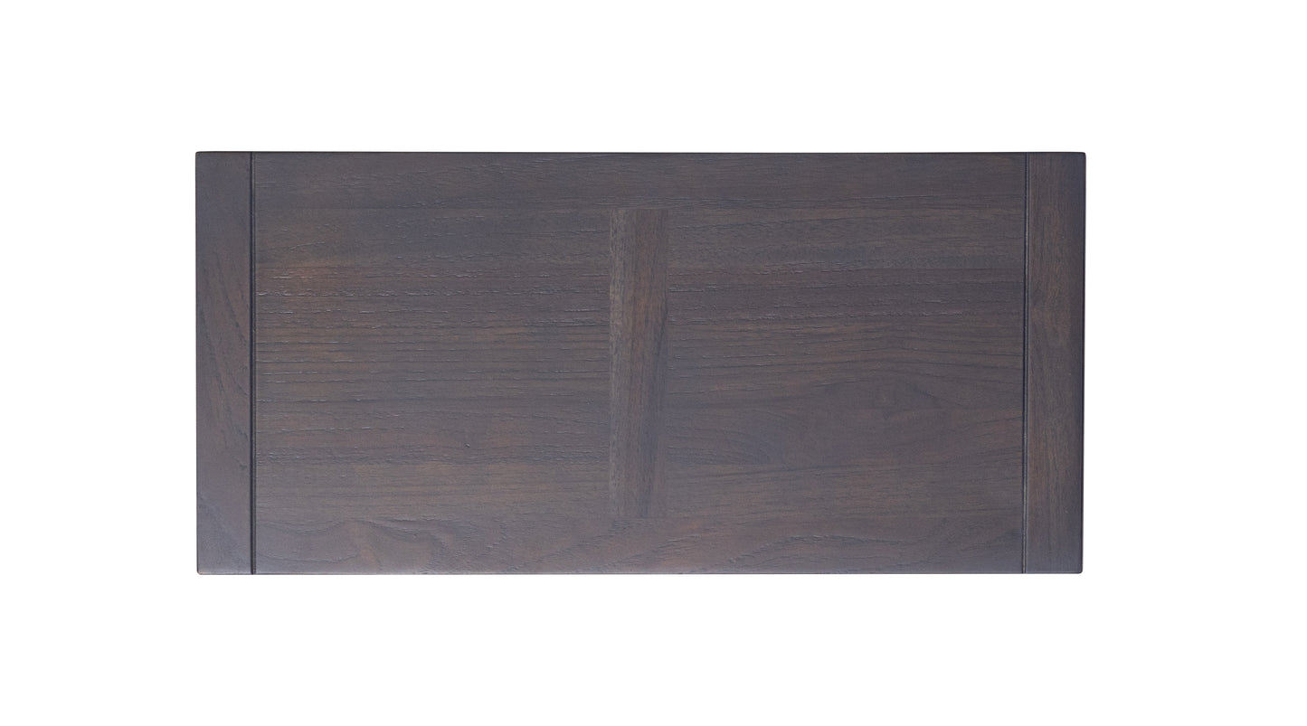 Teak Dining Table 72x38" Smooth Anthracite Finish