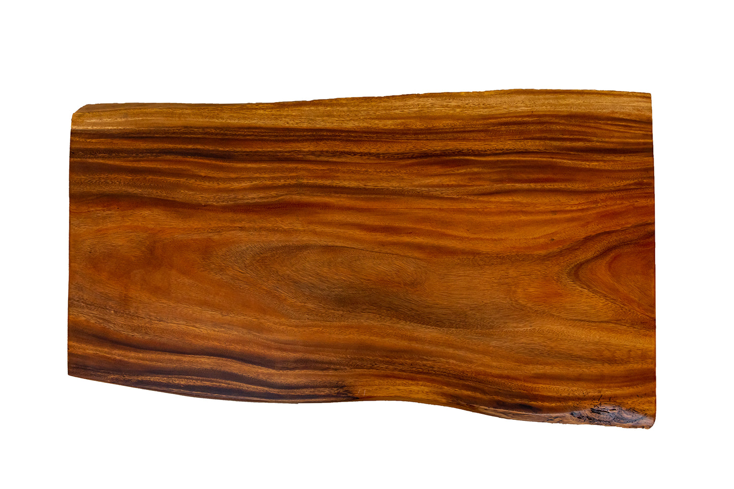 55x30" Acacia Live Edge Coffee Table, Smooth-Texture Natural Finish