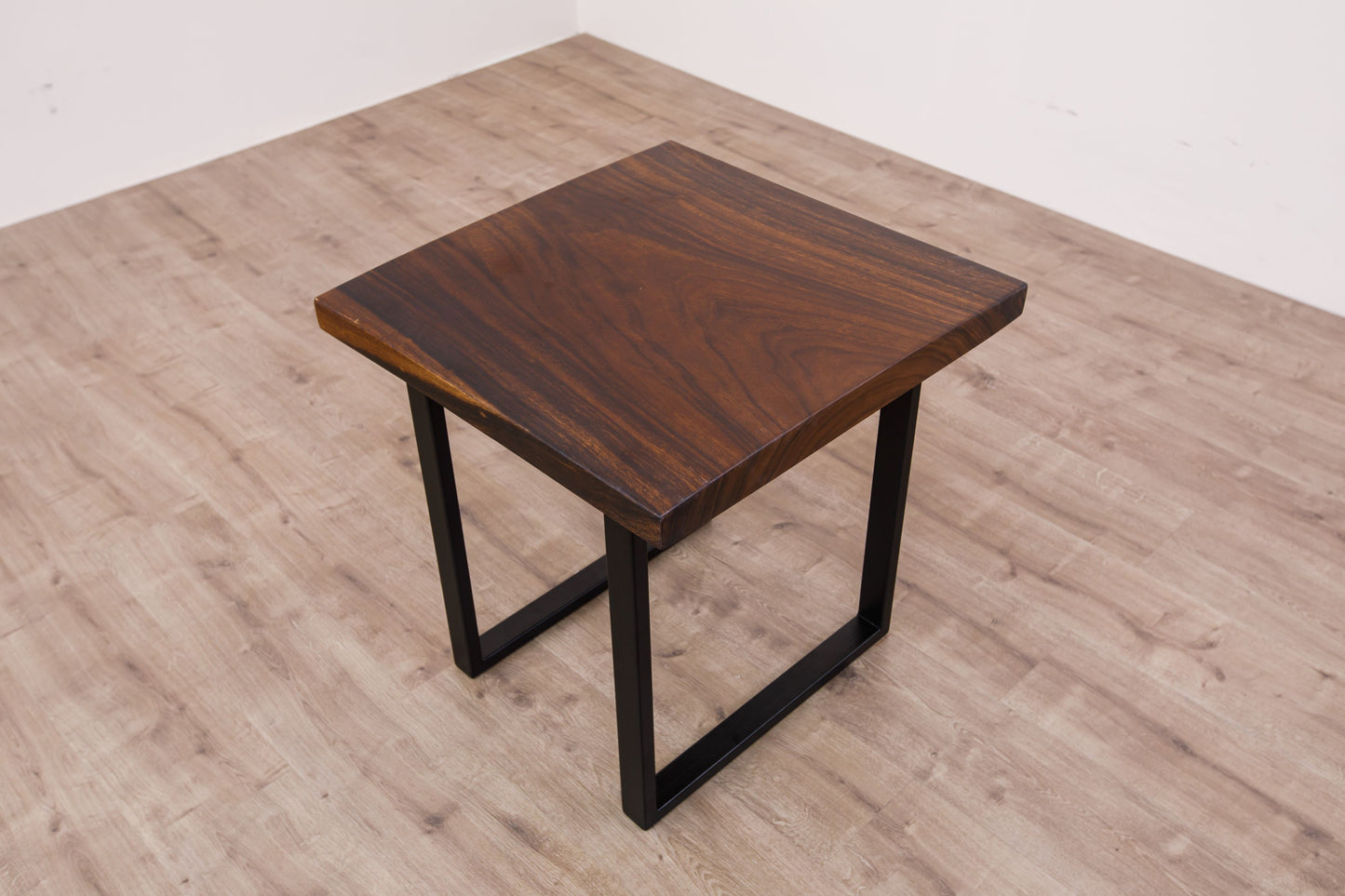 30x30" Acacia Mission Edge Side Table, Smooth-Texture Milk Chocolate Finish