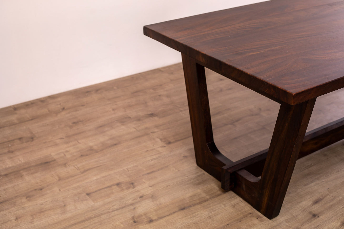 84x40" Palisades Acacia Dining Table, Smooth Textured Dark Chocolate Finish