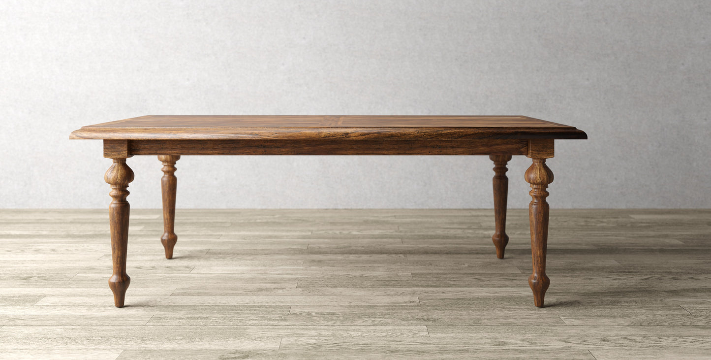 72x38" Oak Merideth Dining Table, Brushed-Texture Autumn Finish