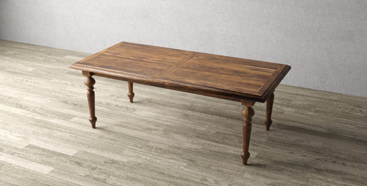 72x38" Oak Merideth Dining Table, Brushed-Texture Autumn Finish