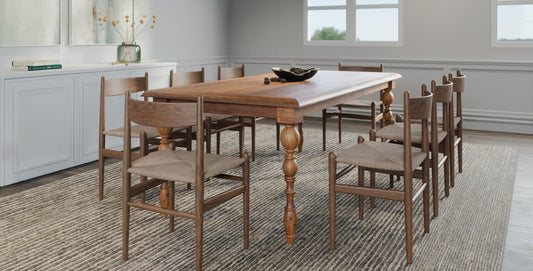 84x40" Galena Teak Dining Table, Smooth-Textured Natural Finish.