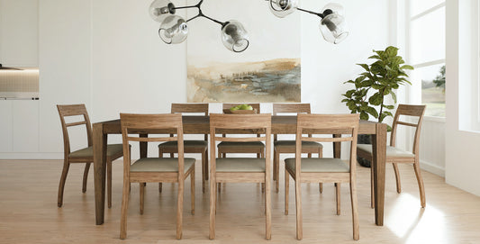 72x38" Wynwood Teak Dining Table, Brushed-Textured Cocoa Finish