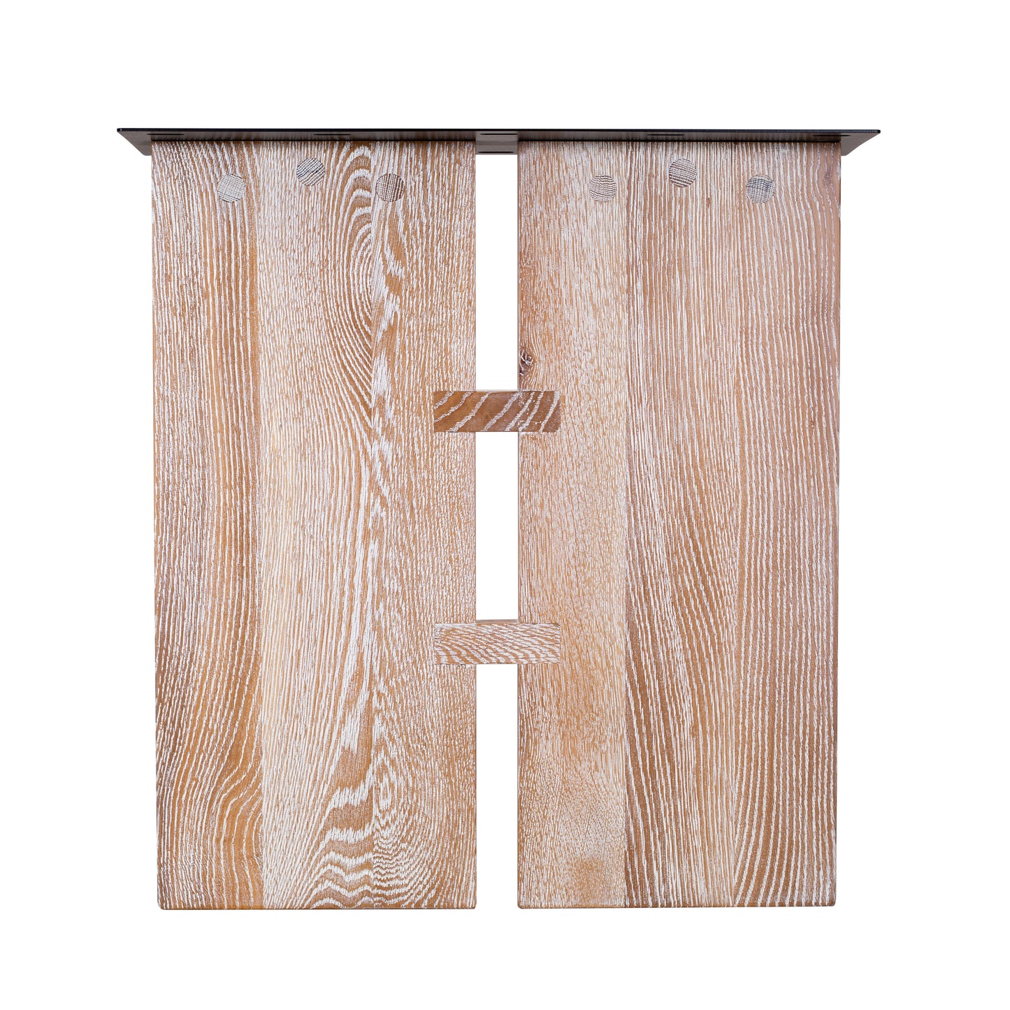 Teak Dining Table 72x38" Brushed-textured, Sun-Bleach Finish